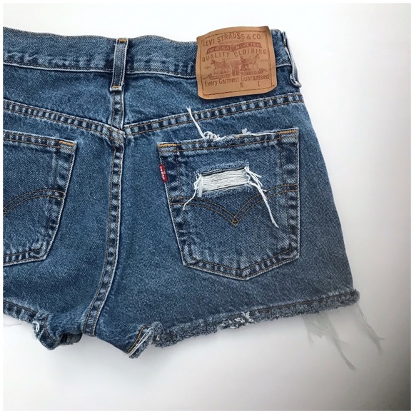 Levi's Pants - Vintage Levi’s Shorts Distressed Made in USA  6 28